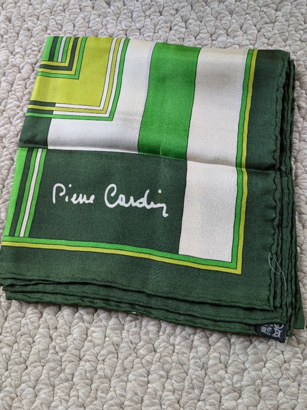 Pierre Cardin 100% silk scarf